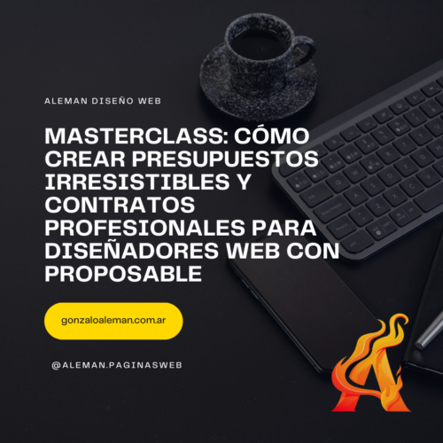 Masterclass Cómo Crear Presupuestos Irresistibles y Contratos Profesionales para Diseñadores Web con Proposable Masterclass: Cómo Crear Presupuestos Irresistibles y Contratos Profesionales para Diseñadores Web con Proposable